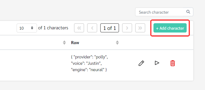 addcharacter